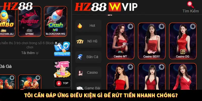 Tôi cần đáp ứng điều kiện gì để rút tiền nhanh chóng? Tôi cần đáp ứng điều kiện gì để rút tiền nhanh chóng?